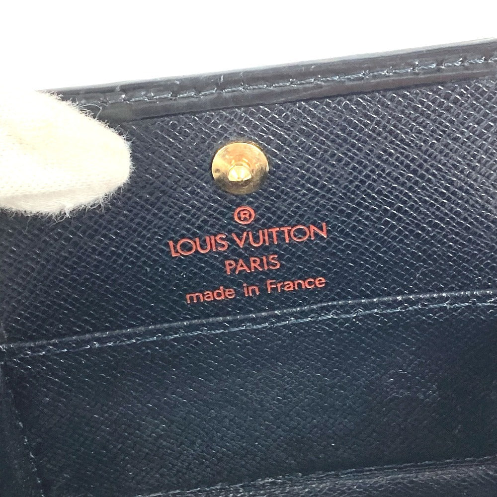 LOUIS VUITTON M63692 エピ ポルト モネ ボワット 財布 小銭入れ スクエア コインケース エピレザー ユニセックス ノワール ブラック