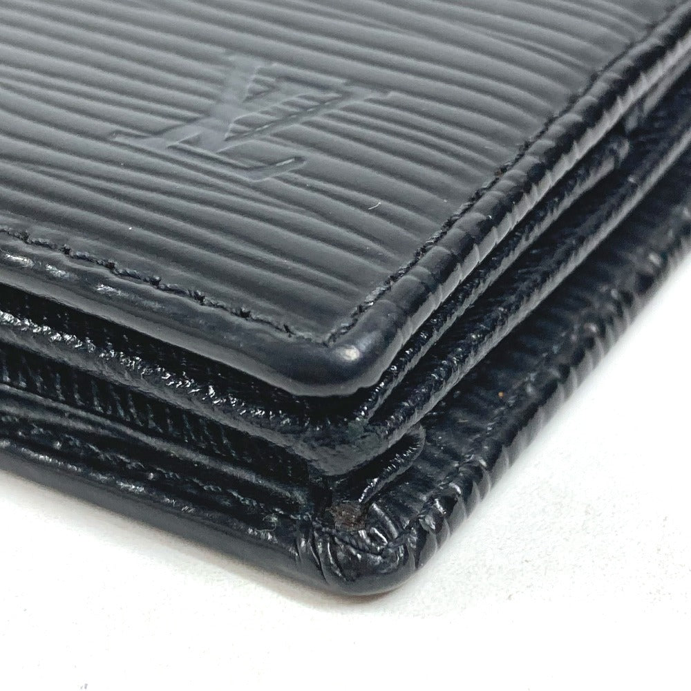 LOUIS VUITTON M63692 エピ ポルト モネ ボワット 財布 小銭入れ スクエア コインケース エピレザー ユニセックス ノワール ブラック