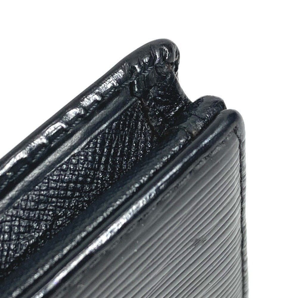 LOUIS VUITTON M63692 エピ ポルト モネ ボワット 財布 小銭入れ スクエア コインケース エピレザー ユニセックス ノワール ブラック