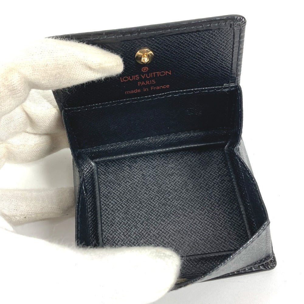 LOUIS VUITTON M63692 エピ ポルト モネ ボワット 財布 小銭入れ スクエア コインケース エピレザー ユニセックス ノワール ブラック