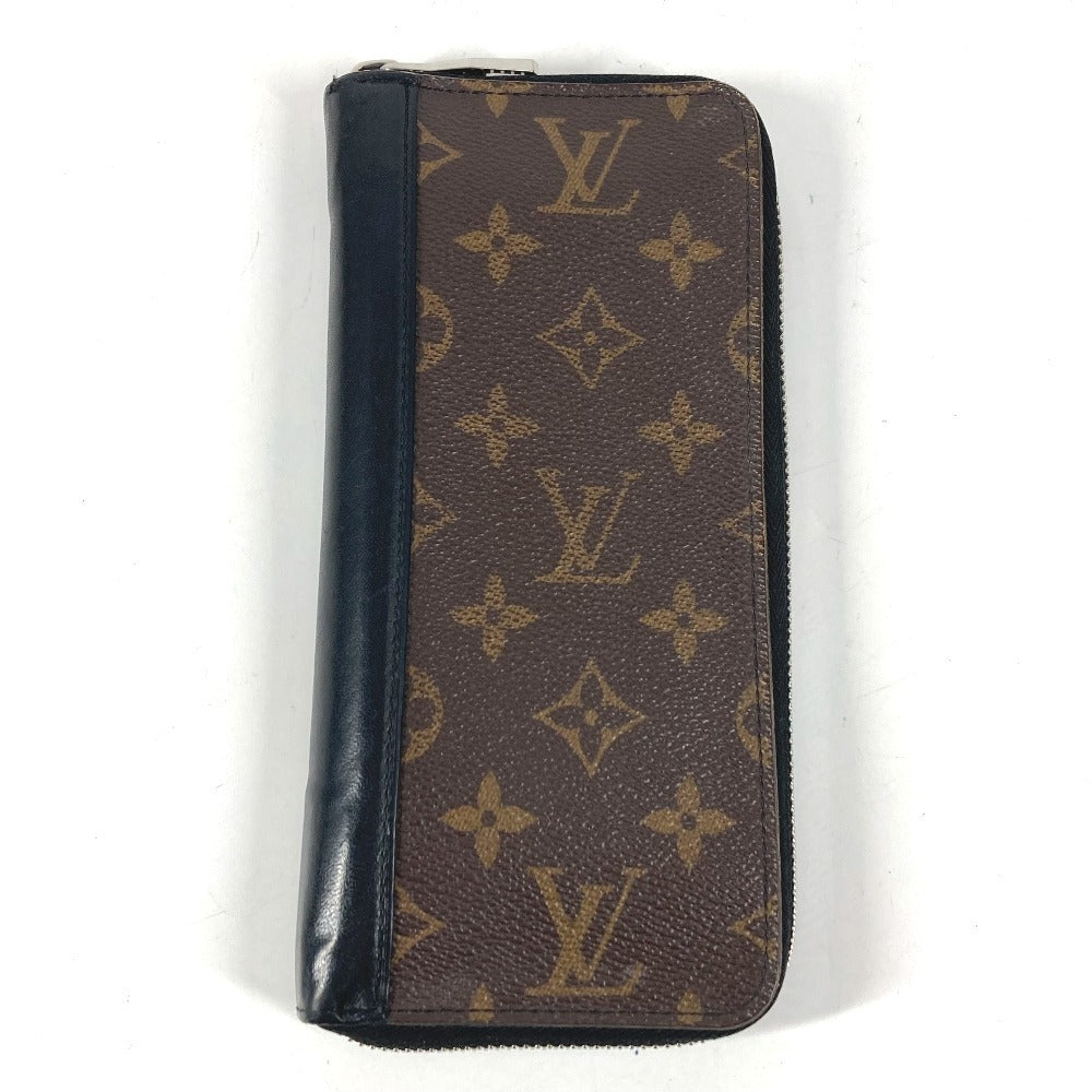 LOUIS VUITTON M60109 Monogram Macassar Zippy Wallet Vertical Long Wallet Round Zipper Long Wallet Monogram Macassar Canvas Unisex Brown