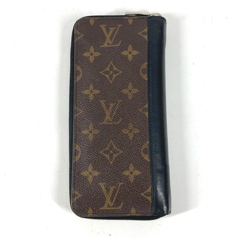 LOUIS VUITTON M60109 Monogram Macassar Zippy Wallet Vertical Long Wallet Round Zipper Long Wallet Monogram Macassar Canvas Unisex Brown