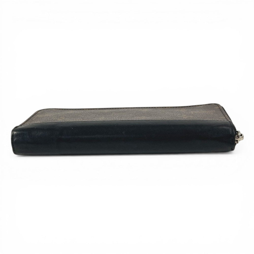 LOUIS VUITTON M60109 Monogram Macassar Zippy Wallet Vertical Long Wallet Round Zipper Long Wallet Monogram Macassar Canvas Unisex Brown