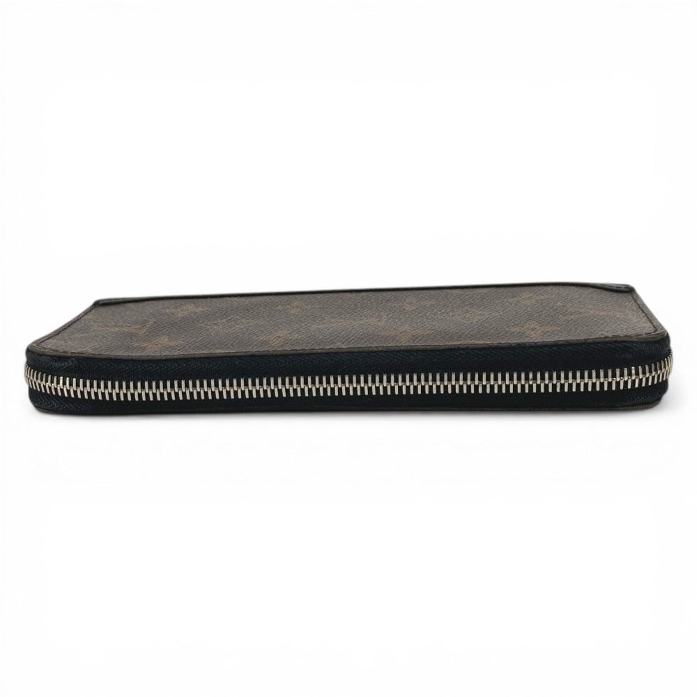LOUIS VUITTON M60109 Monogram Macassar Zippy Wallet Vertical Long Wallet Round Zipper Long Wallet Monogram Macassar Canvas Unisex Brown