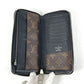 LOUIS VUITTON M60109 Monogram Macassar Zippy Wallet Vertical Long Wallet Round Zipper Long Wallet Monogram Macassar Canvas Unisex Brown