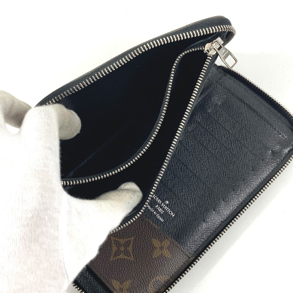 LOUIS VUITTON M60109 Monogram Macassar Zippy Wallet Vertical Long Wallet Round Zipper Long Wallet Monogram Macassar Canvas Unisex Brown