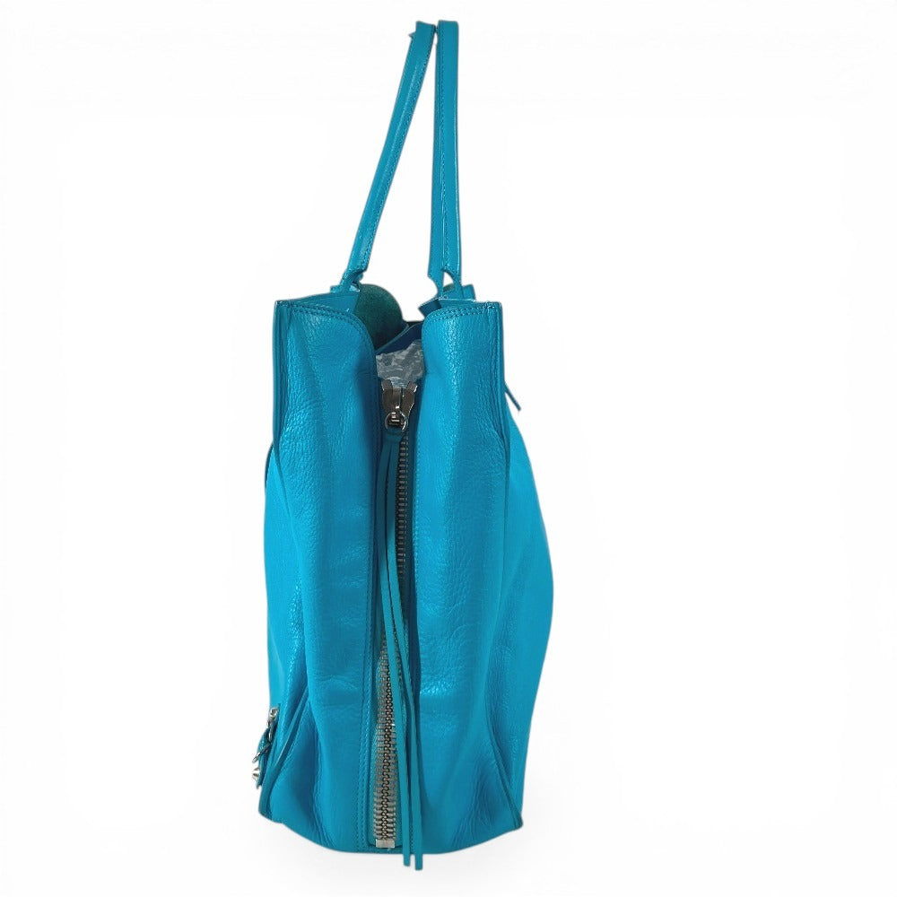 LOUIS VUITTON 357333 A4　ザ ペーパー 肩掛け トートバッグ カバン ミラー付き 鏡 ショルダーバッグ レザー ユニセックス ブルー