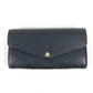 LOUIS VUITTON M61182 Monogram Empreinte Portefeuille Sarah Long Wallet Flap Bifold Long Wallet Monogram Empreinte Leather Unisex Noir Black