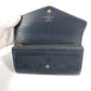 LOUIS VUITTON M61182 Monogram Empreinte Portefeuille Sarah Long Wallet Flap Bifold Long Wallet Monogram Empreinte Leather Unisex Noir Black
