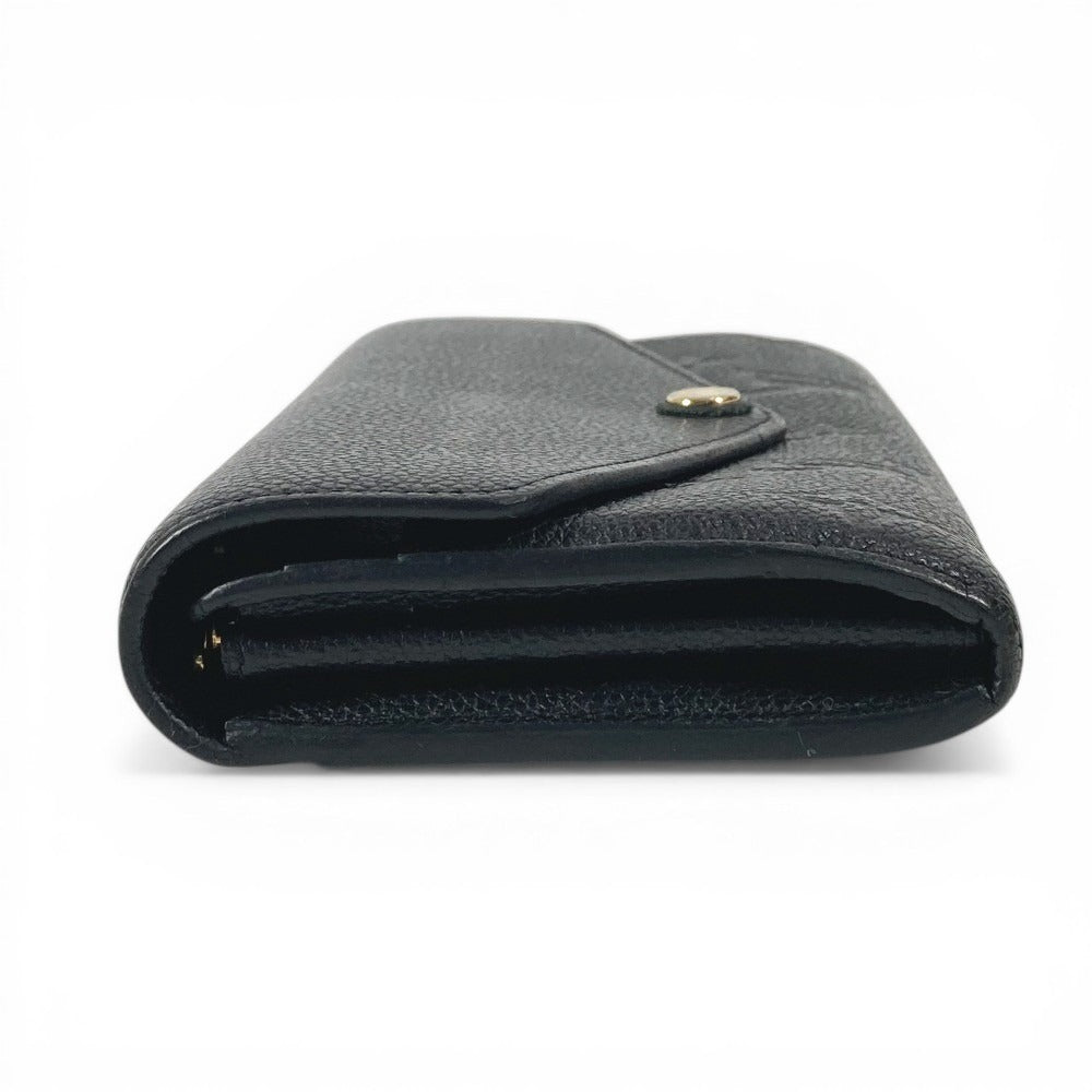 LOUIS VUITTON M61182 Monogram Empreinte Portefeuille Sarah Long Wallet Flap Bifold Long Wallet Monogram Empreinte Leather Unisex Noir Black