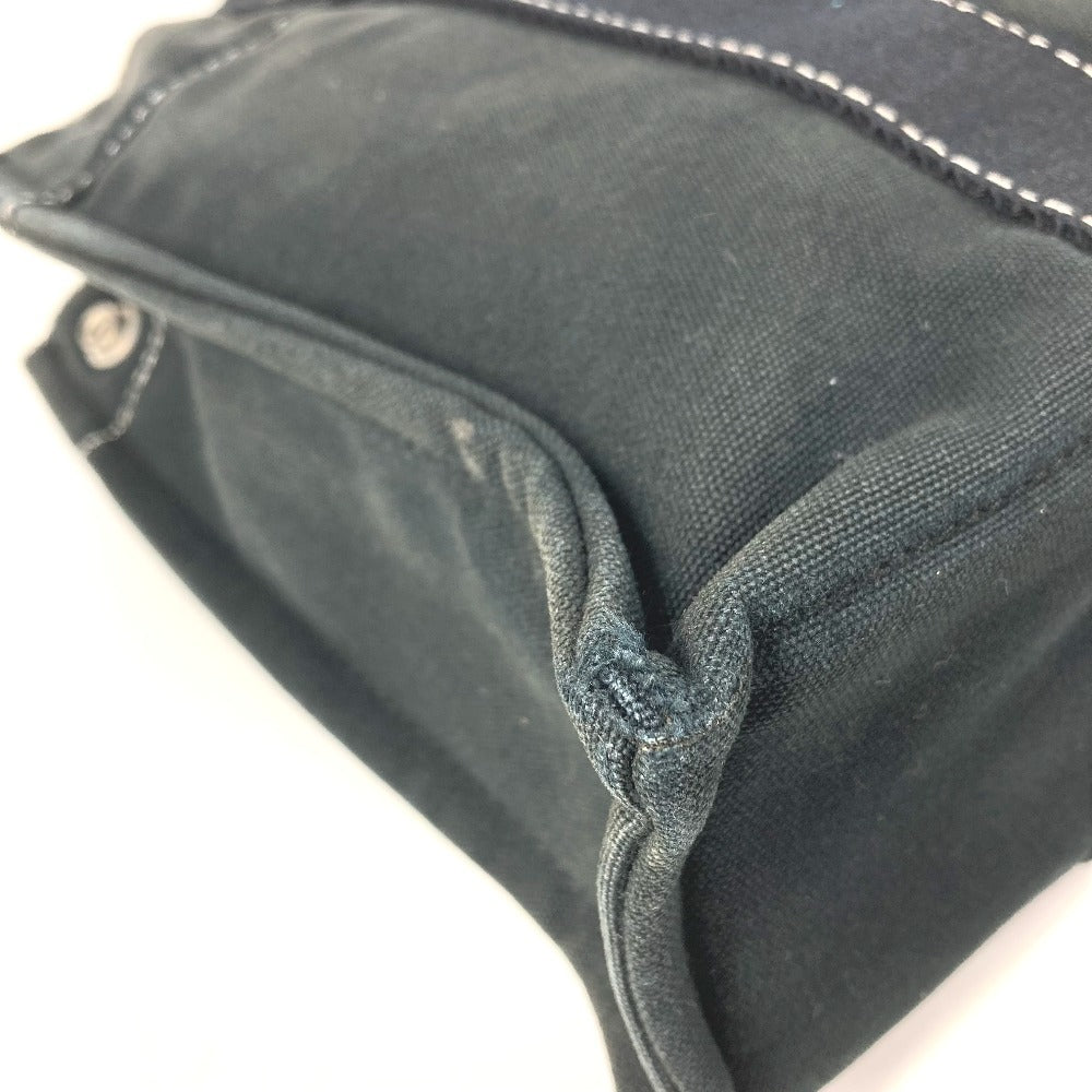 HERMES ドーヴィルPM ドーヴィル PM カバン トートバッグ ハンドバッグ キャンバス ユニセックス ブラック