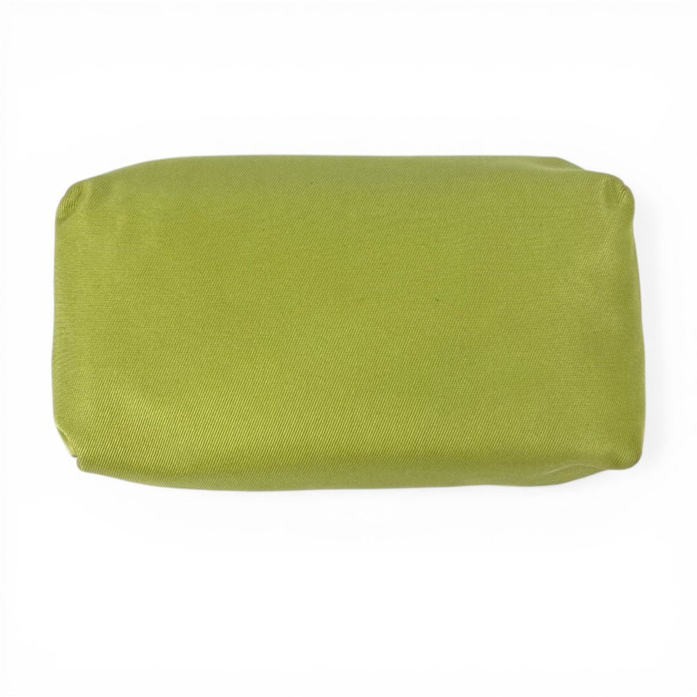PRADA Tissue Case Pocket Tissue Mini Triangle Logo Plate Cover Pouch Unisex Light Green