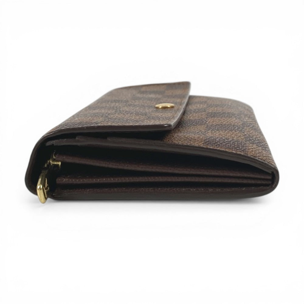 LOUIS VUITTON N61734 ダミエ ポルトフォイユサラ ポルトフォイユ サラ ロングウォレット 2つ折り 長財布 ダミエキャンバス ユニセックス エベヌ ブラウン
