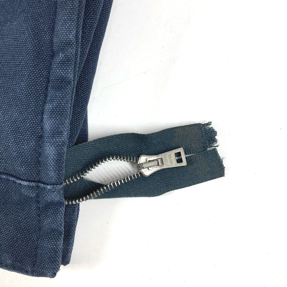 HERMES フールトゥ カバン ポーチ バッグ セカンドバッグ クラッチバッグ コットン ユニセックス ネイビー