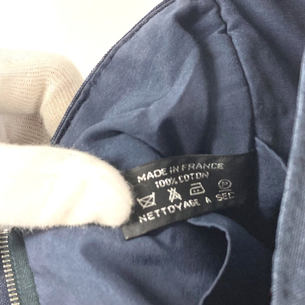 HERMES フールトゥ カバン ポーチ バッグ セカンドバッグ クラッチバッグ コットン ユニセックス ネイビー