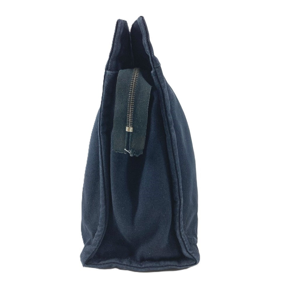 HERMES フールトゥ カバン ポーチ バッグ セカンドバッグ クラッチバッグ コットン ユニセックス ネイビー