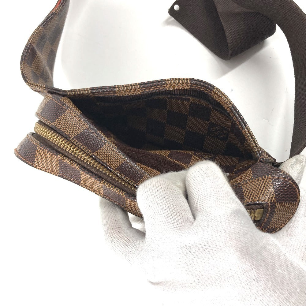 LOUIS VUITTON N51994 ダミエ ジェロニモス 旧 カバン ショルダーバッグ ウエストバッグ ボディバッグ ダミエキャンバス ユニセックス エベヌ ブラウン