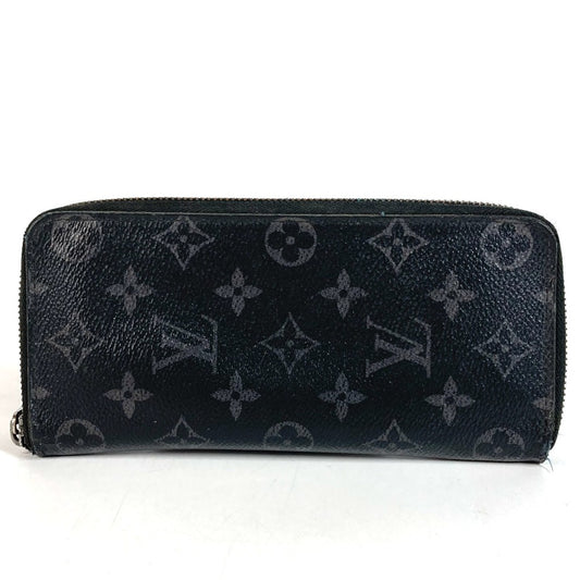 LOUIS VUITTON M62295 Monogram Eclipse Zippy Wallet Vertical Long Wallet Round Zipper Long Wallet Monogram Eclipse Canvas Unisex Black