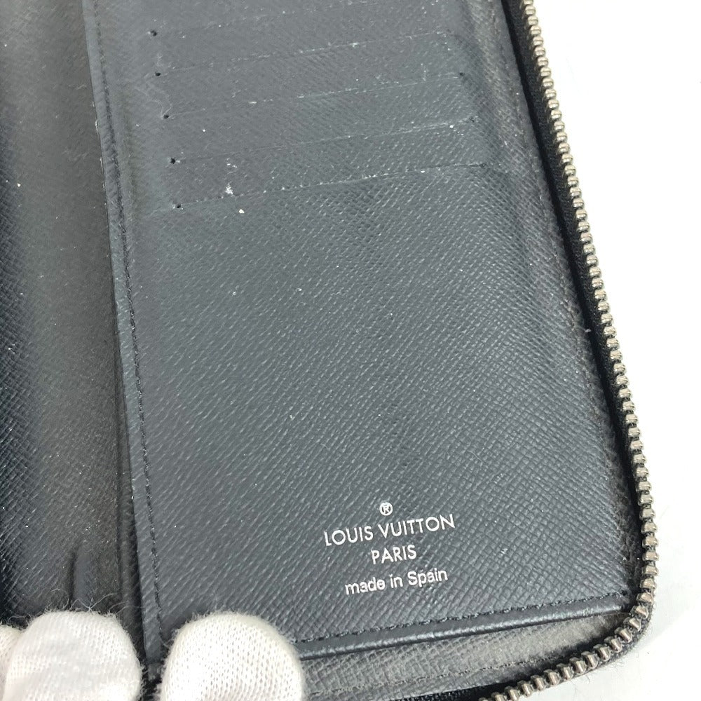 LOUIS VUITTON M62295 Monogram Eclipse Zippy Wallet Vertical Long Wallet Round Zipper Long Wallet Monogram Eclipse Canvas Unisex Black