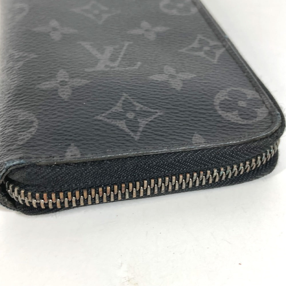 LOUIS VUITTON M62295 Monogram Eclipse Zippy Wallet Vertical Long Wallet Round Zipper Long Wallet Monogram Eclipse Canvas Unisex Black