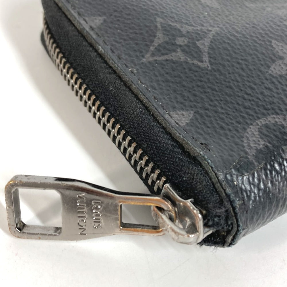 LOUIS VUITTON M62295 Monogram Eclipse Zippy Wallet Vertical Long Wallet Round Zipper Long Wallet Monogram Eclipse Canvas Unisex Black