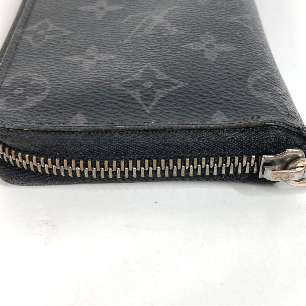 LOUIS VUITTON M62295 Monogram Eclipse Zippy Wallet Vertical Long Wallet Round Zipper Long Wallet Monogram Eclipse Canvas Unisex Black