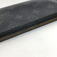 LOUIS VUITTON M62295 Monogram Eclipse Zippy Wallet Vertical Long Wallet Round Zipper Long Wallet Monogram Eclipse Canvas Unisex Black