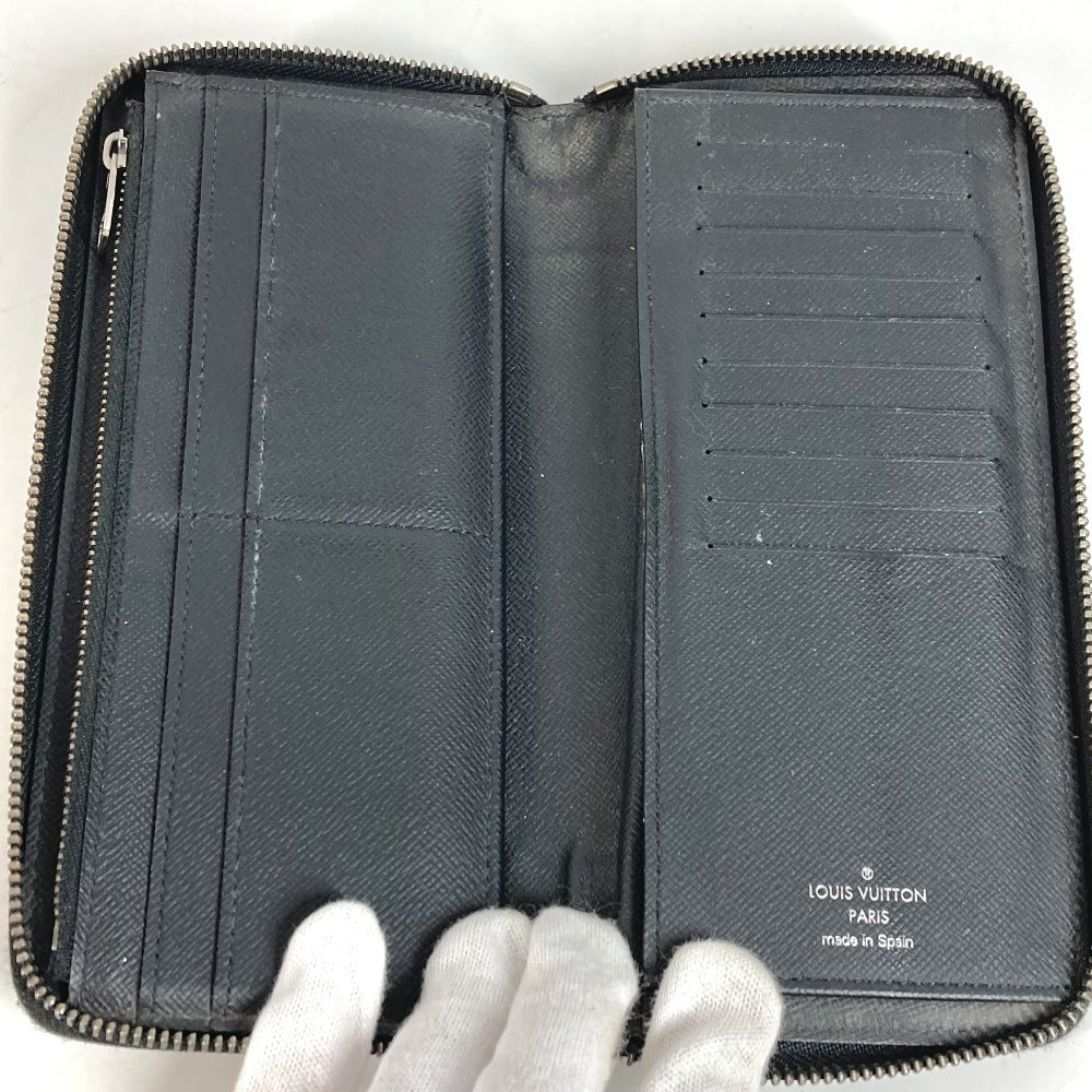 LOUIS VUITTON M62295 Monogram Eclipse Zippy Wallet Vertical Long Wallet Round Zipper Long Wallet Monogram Eclipse Canvas Unisex Black