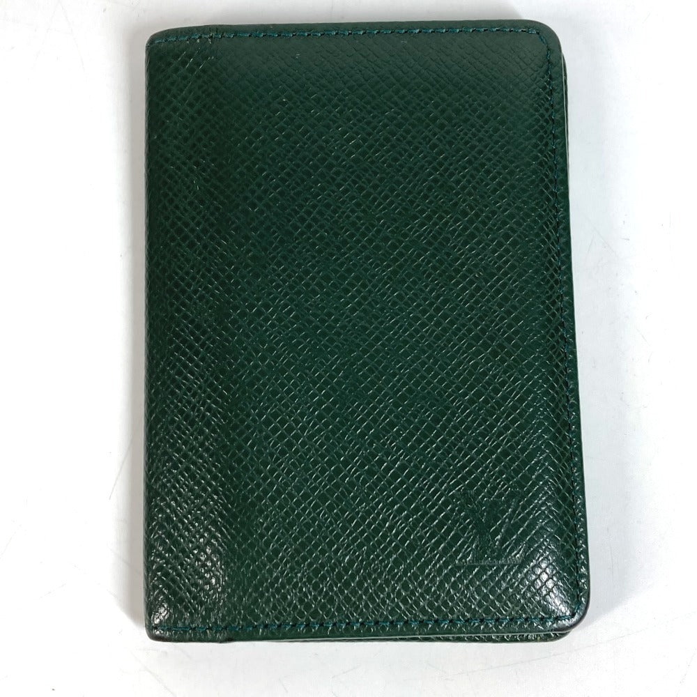 LOUIS VUITTON M30514 タイガ オーガナイザードゥポッシュ 名刺入れ パスケース 2つ折り カードケース タイガレザー ユニセックス エピセア グリーン