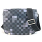 LOUIS VUITTON N40072 Damier Graphite Pixel District PM District PM Bag Sling Flap Shoulder Bag Damier Graphite Canvas Unisex Black
