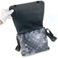 LOUIS VUITTON N40072 Damier Graphite Pixel District PM District PM Bag Sling Flap Shoulder Bag Damier Graphite Canvas Unisex Black