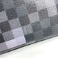 LOUIS VUITTON N40072 Damier Graphite Pixel District PM District PM Bag Sling Flap Shoulder Bag Damier Graphite Canvas Unisex Black