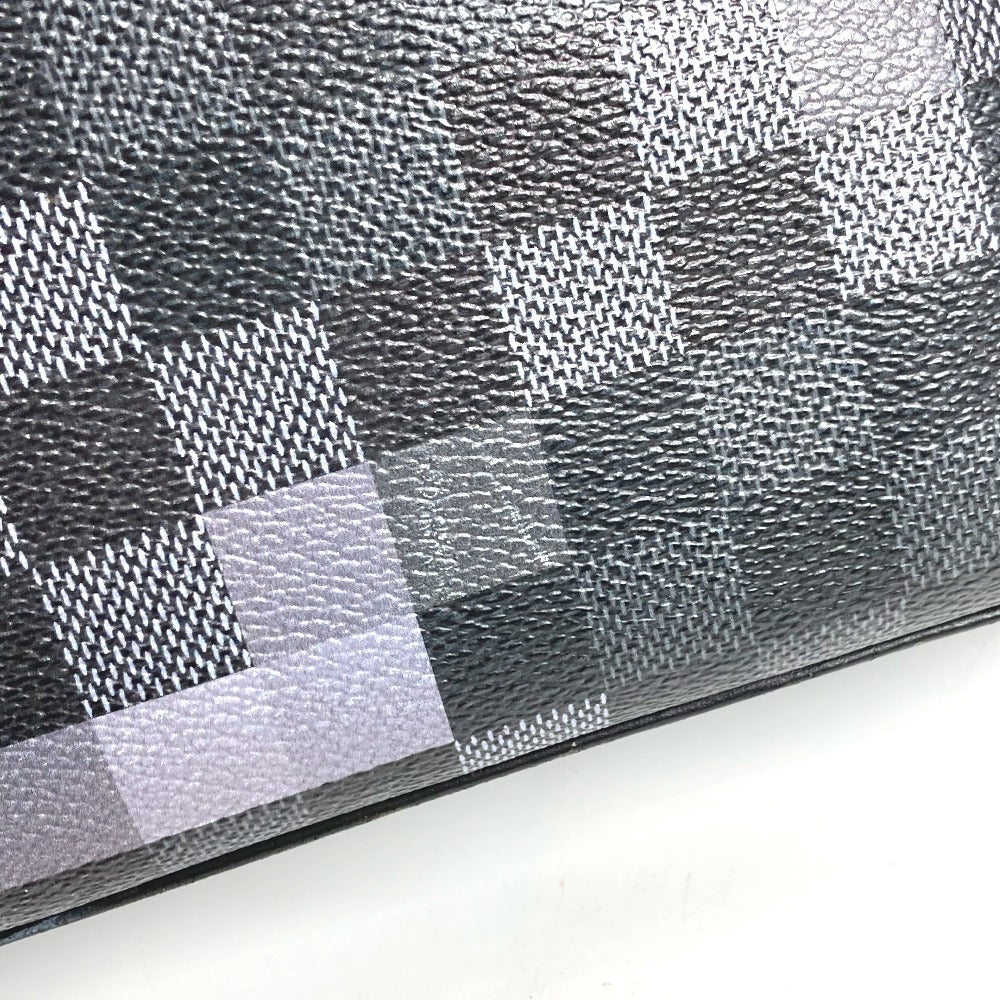 LOUIS VUITTON N40072 Damier Graphite Pixel District PM District PM Bag Sling Flap Shoulder Bag Damier Graphite Canvas Unisex Black
