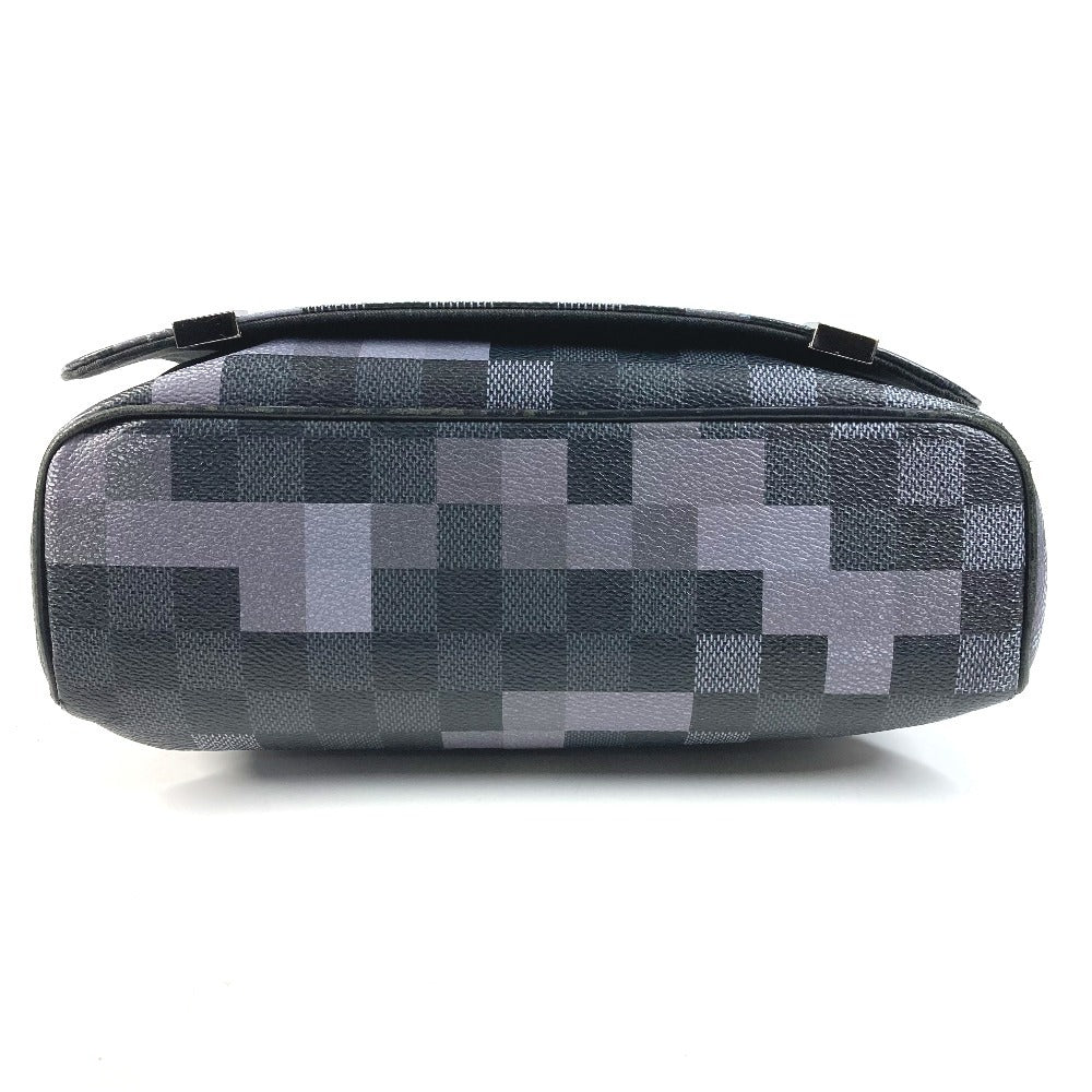 LOUIS VUITTON N40072 Damier Graphite Pixel District PM District PM Bag Sling Flap Shoulder Bag Damier Graphite Canvas Unisex Black