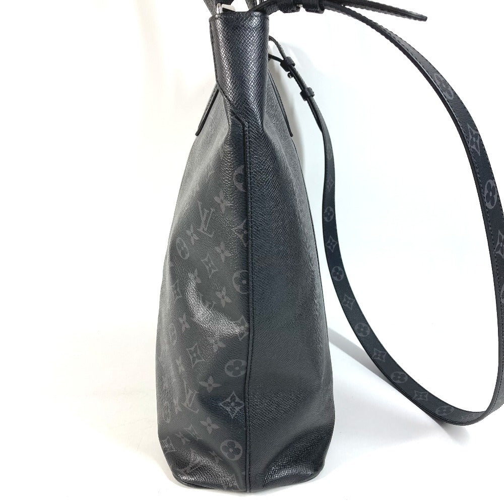 LOUIS VUITTON M30431 Taigarama City Tote Handbag Bag Vertical 2-Way Bag Shoulder Bag Tote Bag Taiga Leather Unisex Black