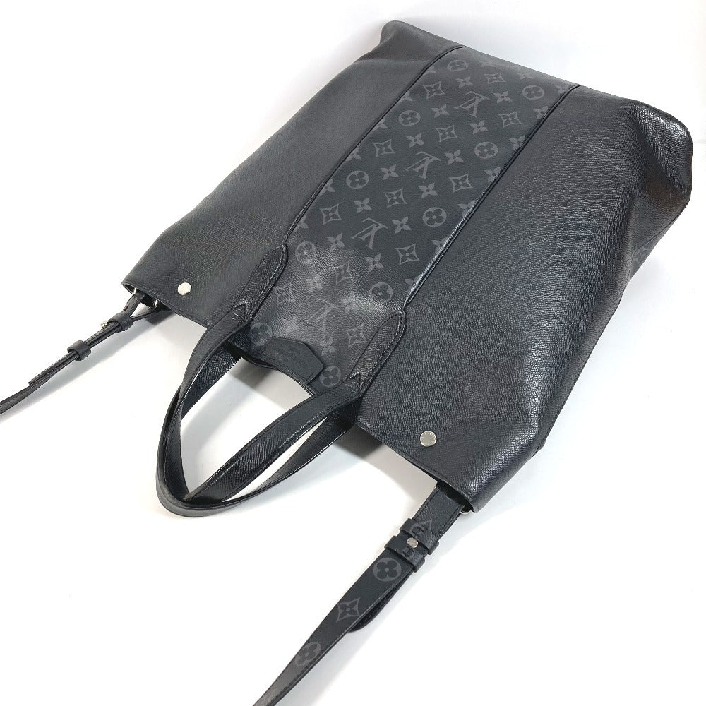 LOUIS VUITTON M30431 Taigarama City Tote Handbag Bag Vertical 2-Way Bag Shoulder Bag Tote Bag Taiga Leather Unisex Black