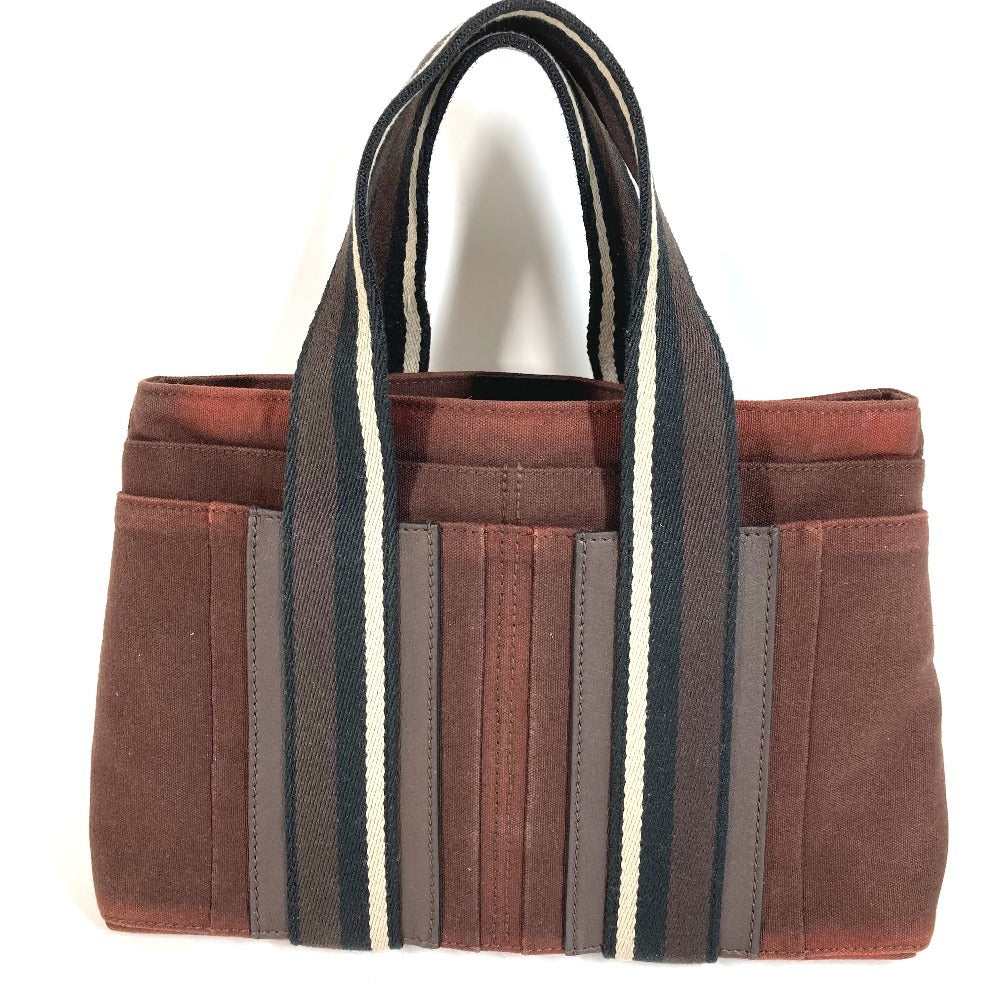 HERMES Troca Horizontal PM Troca Horizontal PM Handbag Tote Bag Cotton Unisex Brown