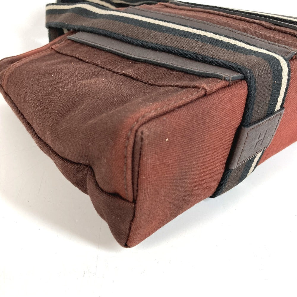 HERMES Troca Horizontal PM Troca Horizontal PM Handbag Tote Bag Cotton Unisex Brown