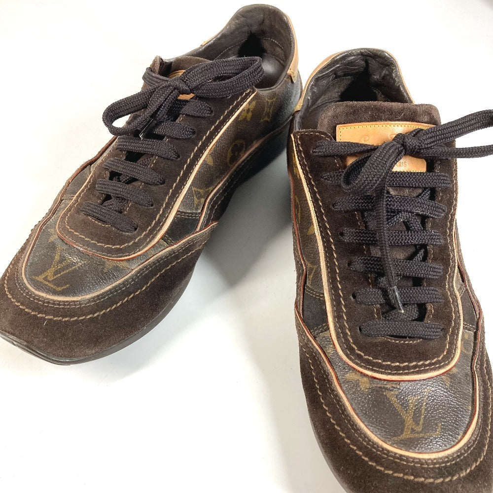 LOUIS VUITTON Unknown Monogram Lace-up Shoes Sneakers Monogram Vernis Men's Brown