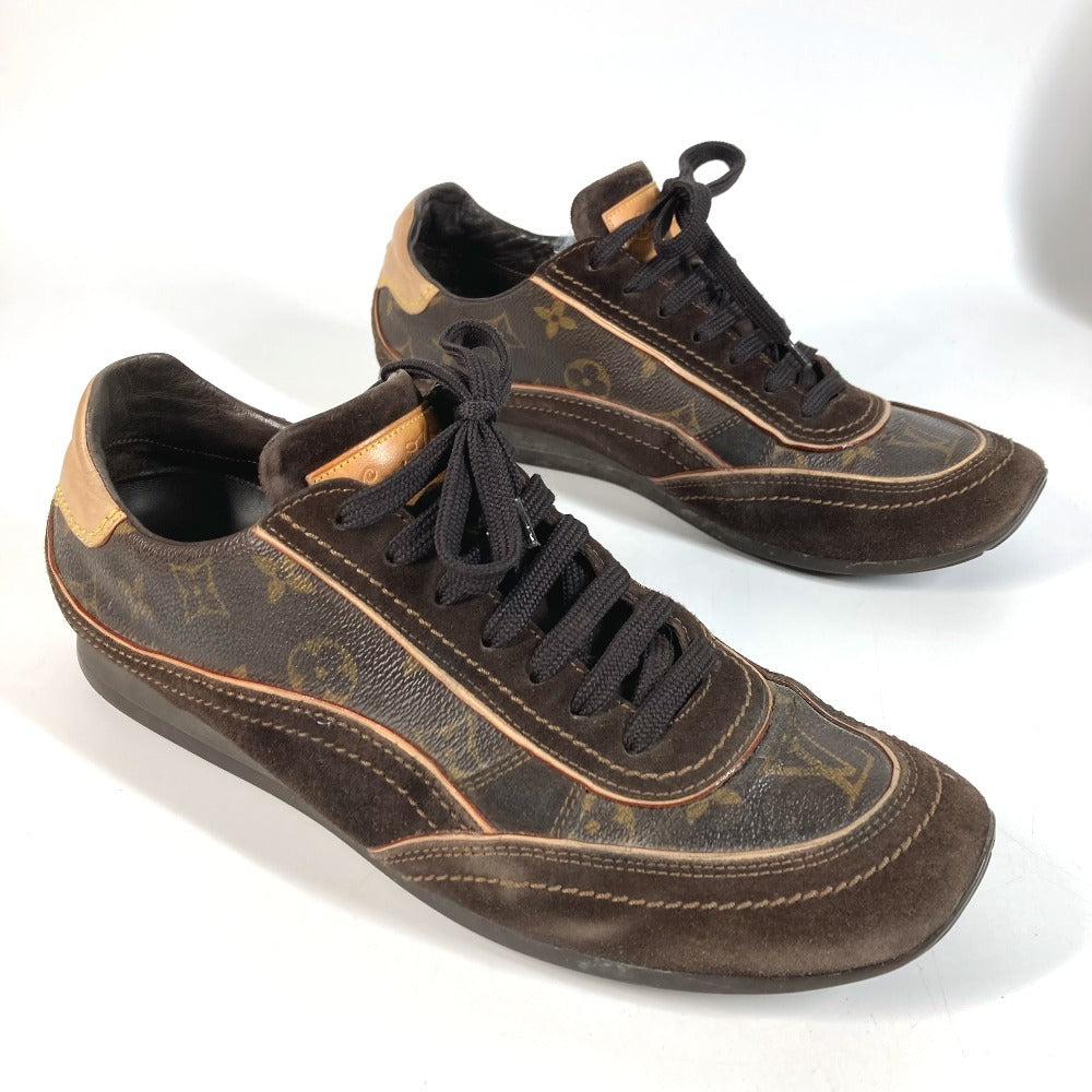 LOUIS VUITTON Unknown Monogram Lace-up Shoes Sneakers Monogram Vernis Men's Brown