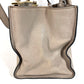 PRADA 2-Way Bag Triangle Logo Plate Handbag Shoulder Bag Crossbody Tote Bag Leather Unisex Beige