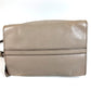 PRADA 2-Way Bag Triangle Logo Plate Handbag Shoulder Bag Crossbody Tote Bag Leather Unisex Beige