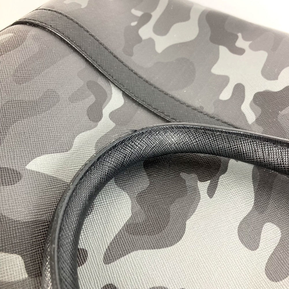 MONTBLANC Logo Camouflage Bag Document Bag Briefcase Handbag 2-Way Bag Shoulder Bag Business Bag Leather Unisex Black