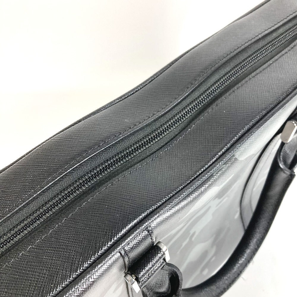 MONTBLANC Logo Camouflage Bag Document Bag Briefcase Handbag 2-Way Bag Shoulder Bag Business Bag Leather Unisex Black