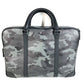 MONTBLANC Logo Camouflage Bag Document Bag Briefcase Handbag 2-Way Bag Shoulder Bag Business Bag Leather Unisex Black