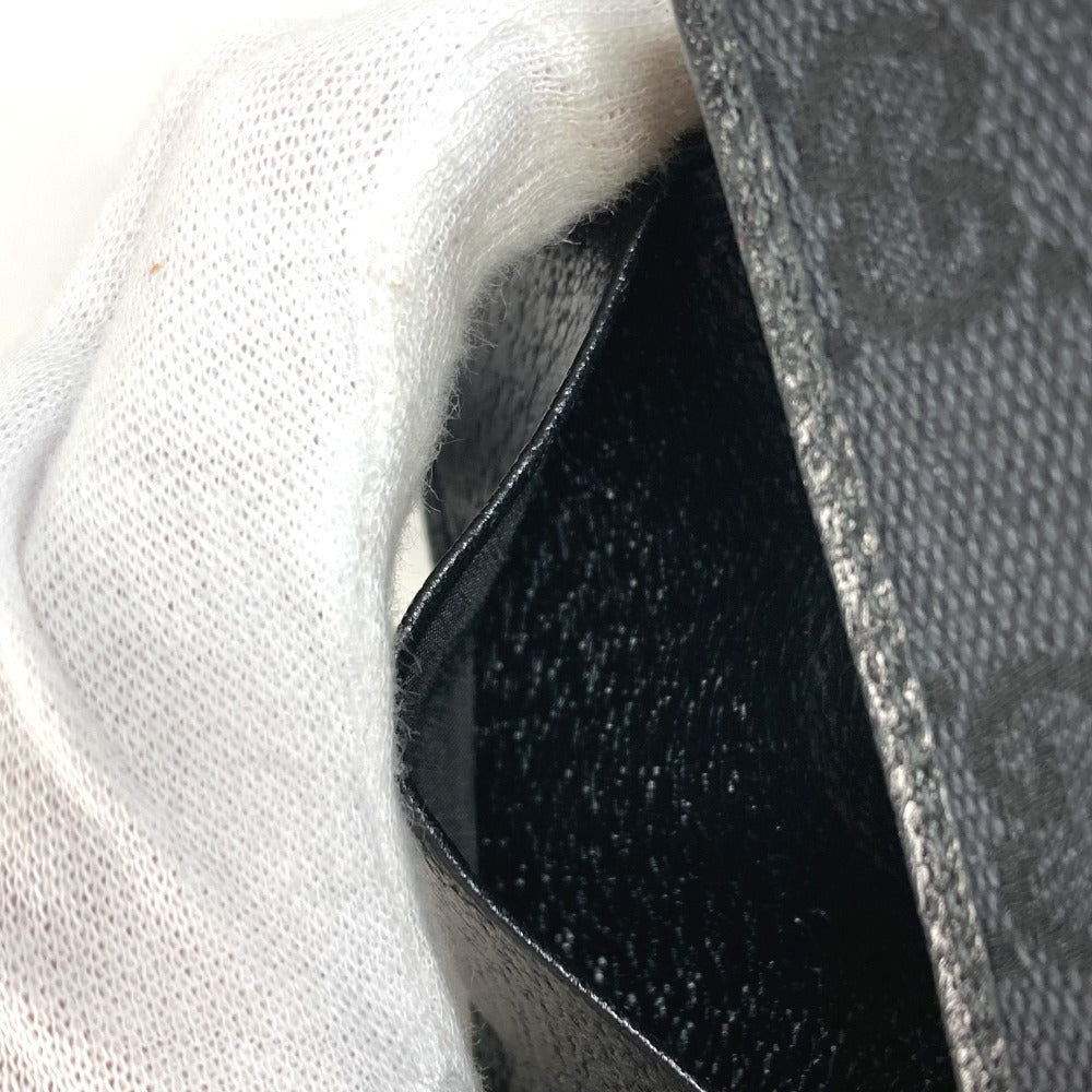 GUCCI 04564 GG ロゴ 6連 6P 鍵 キーケース GGキャンバス/レザー ユニセックス ブラック