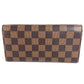 LOUIS VUITTON N63544 Damier Portefeuille Emilie Long Wallet Flap Long Wallet Damier Canvas Unisex Brown
