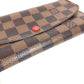 LOUIS VUITTON N63544 Damier Portefeuille Emilie Long Wallet Flap Long Wallet Damier Canvas Unisex Brown