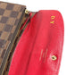 LOUIS VUITTON N63544 Damier Portefeuille Emilie Long Wallet Flap Long Wallet Damier Canvas Unisex Brown