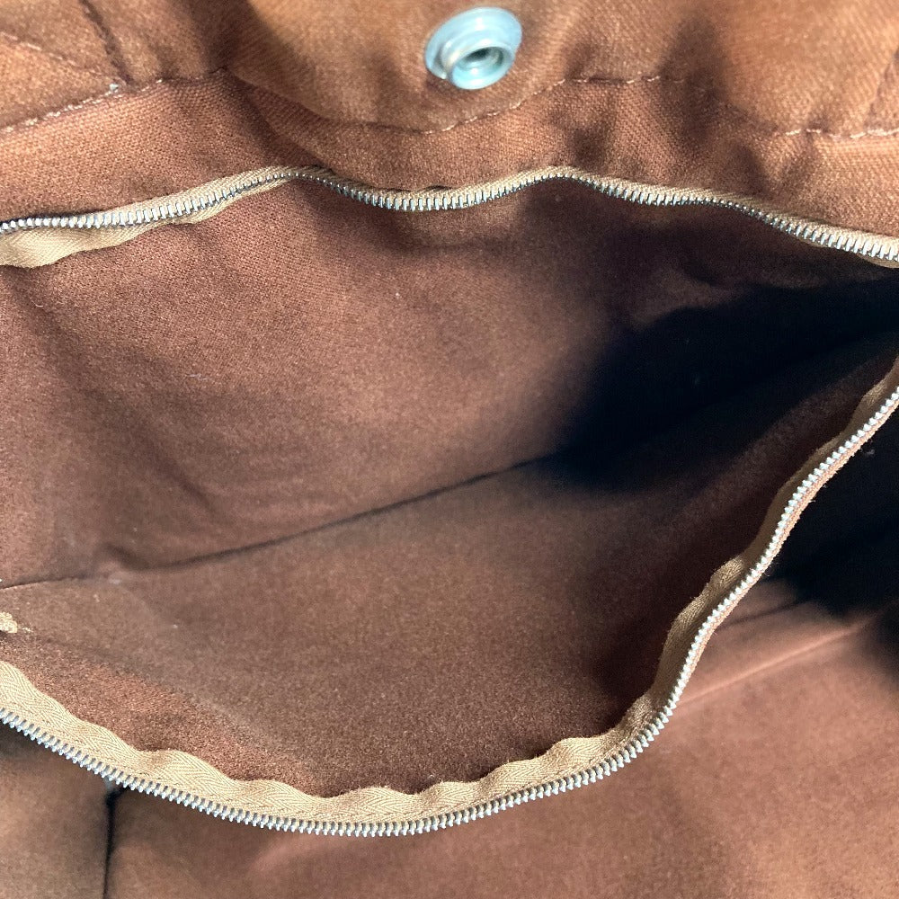 HERMES Fourre-Tout GM Fourre-Tout GM Handbag Bag Shoulder Bag Tote Bag Cotton Unisex Brown